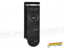 Desk Clamp 2-Socket Powerboard with USB A+C Charging Ports (Thumbnail )