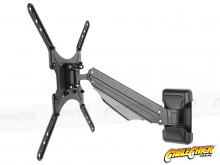Premium Gas-Assisted Single Stud TV and Monitor Wall Mount - 15kg (Black) (Thumbnail )