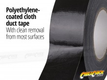 Gaffer Cloth Tape - 48mm x 10m Roll (Black) (Thumbnail )