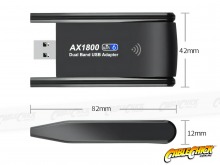 433Mbps 5GHz Wireless AC WiFi Adapter - 802.11ac USB Dongle (PC, Mac & Linux) (Thumbnail )