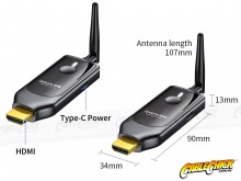 Dual Band 2.4GHz+5GHz Wireless HDMI Sender & Receiver (4K/30Hz) (Thumbnail )
