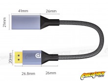 15cm DisplayPort to HDMI 8K/60Hz & 4K/120Hz Cable Adapter (Male to Female) (Thumbnail )