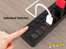 10-Port USB 3.0 Hub with 48W Power Supply & Individual Switches (Thumbnail )