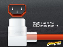 2m Right-Angled Medical IEC Power Cable (IEC-C13 to Australian Mains Plug) (Thumbnail )