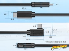 10m High-Performance Active Optical USB-C Cable - VR Headset Compatible (with Right-Angle Plug) (Thumbnail )