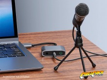 Premium USB Sound Card Adapter (Stereo + Microphone + Headset) (Thumbnail )