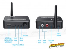 Digital to Analog Audio Converter &  Bluetooth Receiver (BT 5.1 + TOSLINK with Volume Control) (Thumbnail )