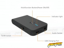 Rechargeable Bluetooth v5.0 Receiver & Transmitter with 3.5mm AUX Interface (Thumbnail )