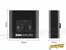 8K Bi-Directional HDMI 2x1 or 1x2 Switch (HDMI 2.1 8K/60Hz) (Thumbnail )