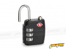 Metal 3-Digit Luggage Padlock (Black - TSA Approved) (Thumbnail )