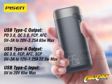 Pisen Pro 20000mAh Triple Port 65W Power Bank (Thumbnail )