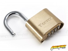 Heavy-Duty Brass 4-Digit Combination Padlock (25mm Shackle) (Thumbnail )