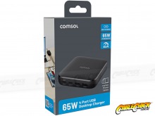 65W 4-Port GaN USB Desktop Charger (2x USB-C & 2x USB-A) (Thumbnail )