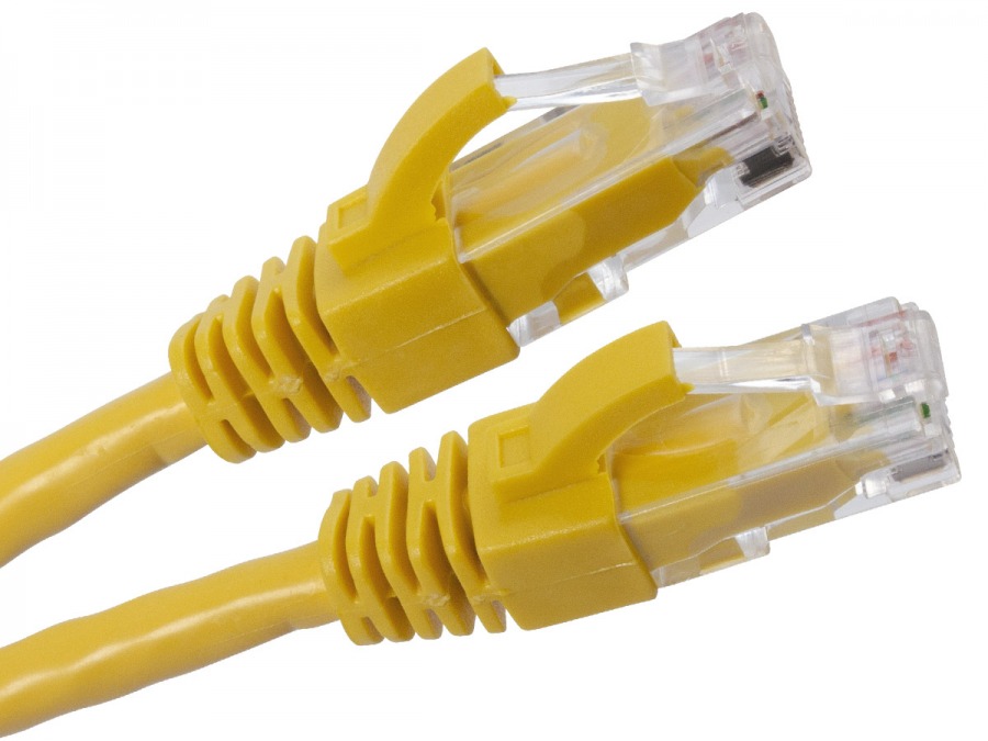 0.5m CAT6 RJ45 Ethernet Cable (Yellow) (Photo )
