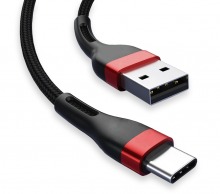 0.5m Fast Charging USB-A to USB-C Cable (5A/40W)