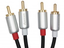 10m Avencore Crystal Series 2RCA Stereo Audio Cable