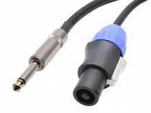 10m Speakon to 1/4" Speaker Cable (2 Core, Male to Male)