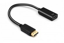 15cm DisplayPort to HDMI 4K/60Hz Cable Adapter (Male to Female)