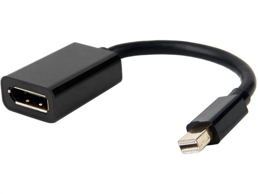 15cm Mini-DisplayPort to DisplayPort Cable Adapter (Male to Female) - Thunderbolt Socket Compatible (Photo )