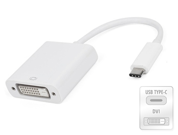 15cm USB 3.1 Type-C to DVI Cable Adapter (Photo )