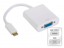 15cm USB 3.1 Type-C to VGA Cable Adapter