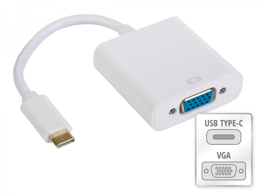 15cm USB 3.1 Type-C to VGA Cable Adapter (Photo )
