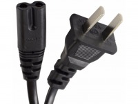 2m American & Japanese IEC C7 Power Cable (USA/JAP/THAI to IEC-C7 Power Cord)