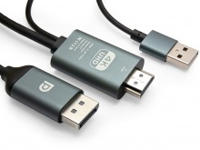 2m Active HDMI to DisplayPort Converter Cable (4K @ 60Hz)