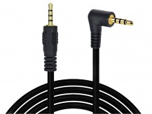 1.8m TRRS 2.5mm Right-Angled Cable (4-Pole, Male to Male)