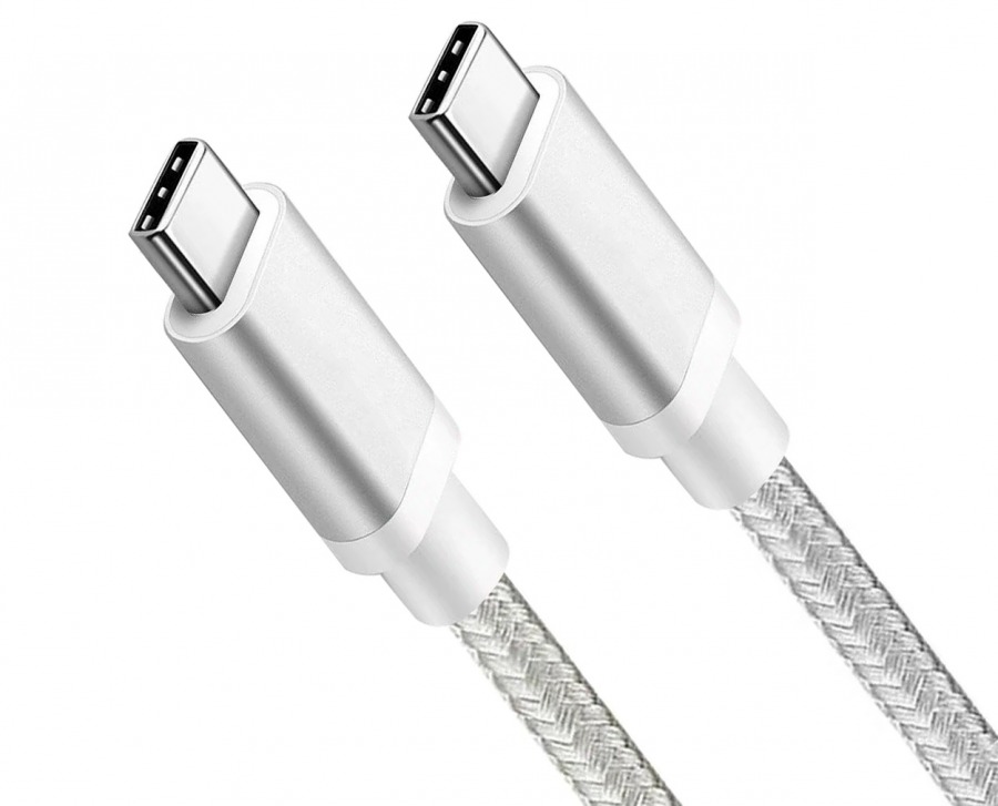 1.8m USB-C Cable (USB 3.2 Gen1 - 5Gbps, 100W PD, 4K/60Hz) - WHITE (Photo )