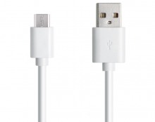 1m Micro USB 2.0 Hi-Speed Cable (A to Micro-B 5 Pin - WHITE) (Thumbnail )