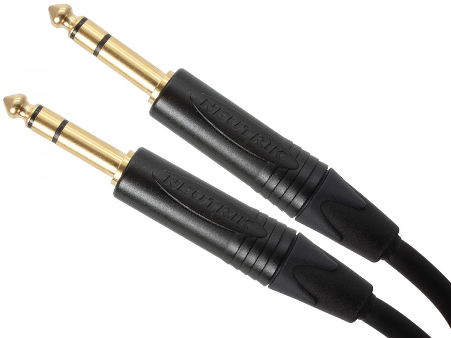 1m Neutrik 6.5mm Stereo Audio Cable (1/4" Connectors) (Photo )