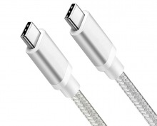 1m USB-C Cable (USB 3.2 Gen1 - 5Gbps, 100W PD, 4K/60Hz) - WHITE (Thumbnail )