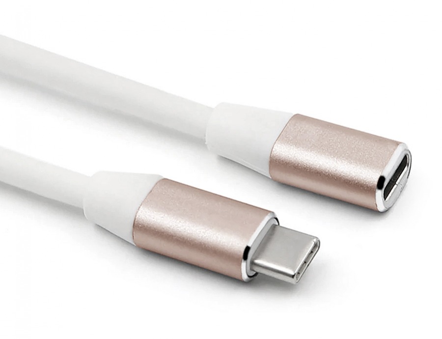 1m USB-C Extension Cable (White) (Photo )