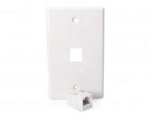 1x CAT6 Wall Plate (RJ45 Keystone Punchdown) (Thumbnail )