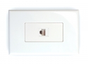Riteav Cat 6a 1 Port Shielded Cat6a Wall Plate 1 Gang Decora