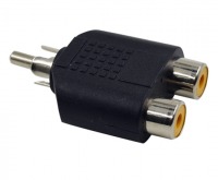 2RCA Female to 1RCA Male Adaptor (Thumbnail )