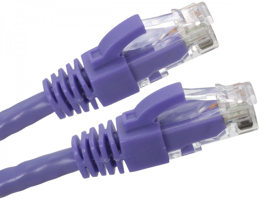 2m CAT6 RJ45 Ethernet Cable (Purple) (Photo )