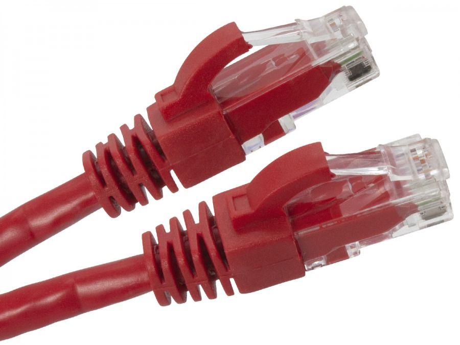 2m CAT6 RJ45 Ethernet Cable (Red) (Photo )