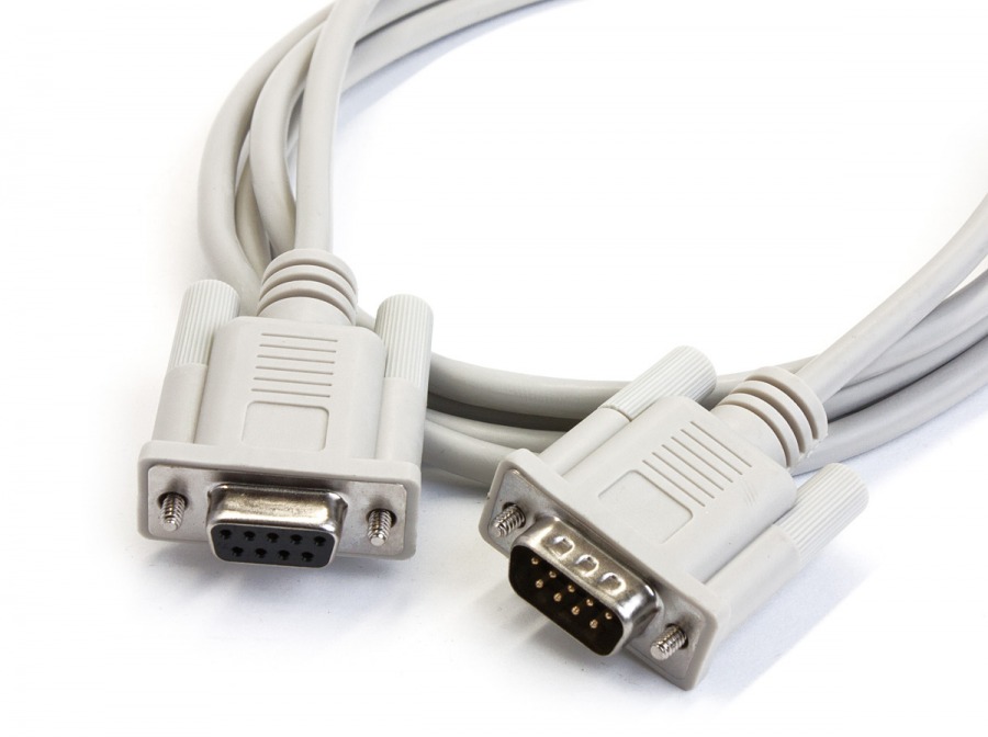 2m DB9 Serial Extension Cable (DB9 Male to Female) (Photo )
