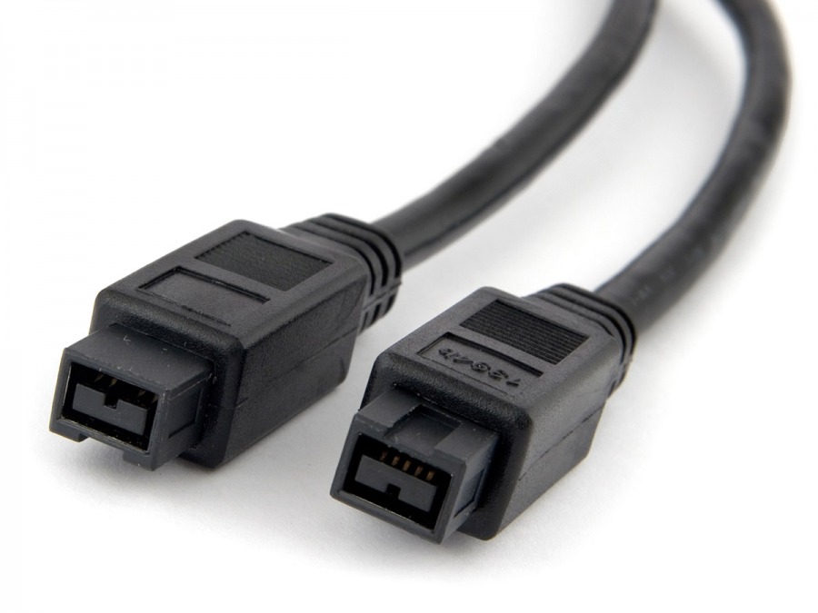 2 Pack IEEE-1394 Black Color Cmple 10 ft 9P / 9P Firewire 800 to Firewire 800 Cable 