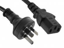 2m IEC Power Cable (IEC-C13 to Australian Mains Plug)