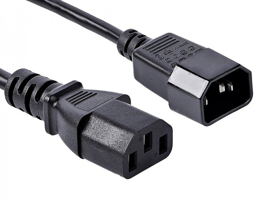 2m IEC Power Extension Cable (IEC-C13 Female to C14 Male) (Photo )