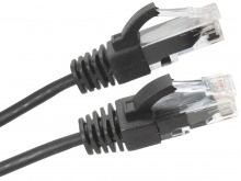 2m Ultra-Thin CAT6 RJ45 Ethernet Cable (Black, LSZH Compliant) (Thumbnail )