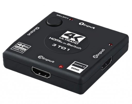 3-Port Passive HDMI 2.0 Switch (UltraHD 4K @ 60Hz) (Photo )