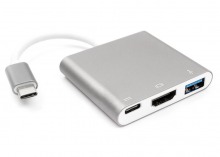 3-Port USB 3.1 Type-C to HDMI + USB Type-A/C Hub & Video Adapter (Thumbnail )