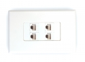 4x Cat6 Wall Plate (4 x RJ45 Female) (Thumbnail )