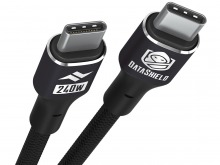 ADT-Link USB 3.1 Type C To Type C Flat Extension Cable, 10Gbps, 90 Degree Angle, 3A