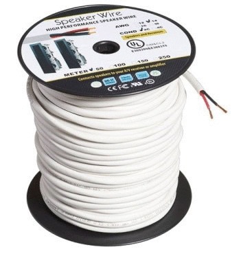 50m Roll of In-Wall 14AWG 99.98% OFC Speaker Cable (2-Core)