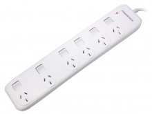 6-Socket Powerboard with Surge Protection